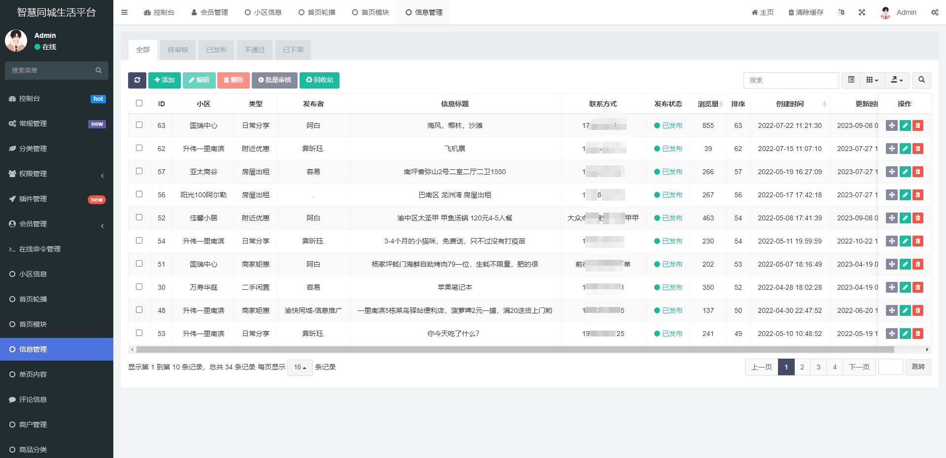 同城论坛发布社区系统源码 二手闲置 房屋出租 全开源-浩旭的资源站