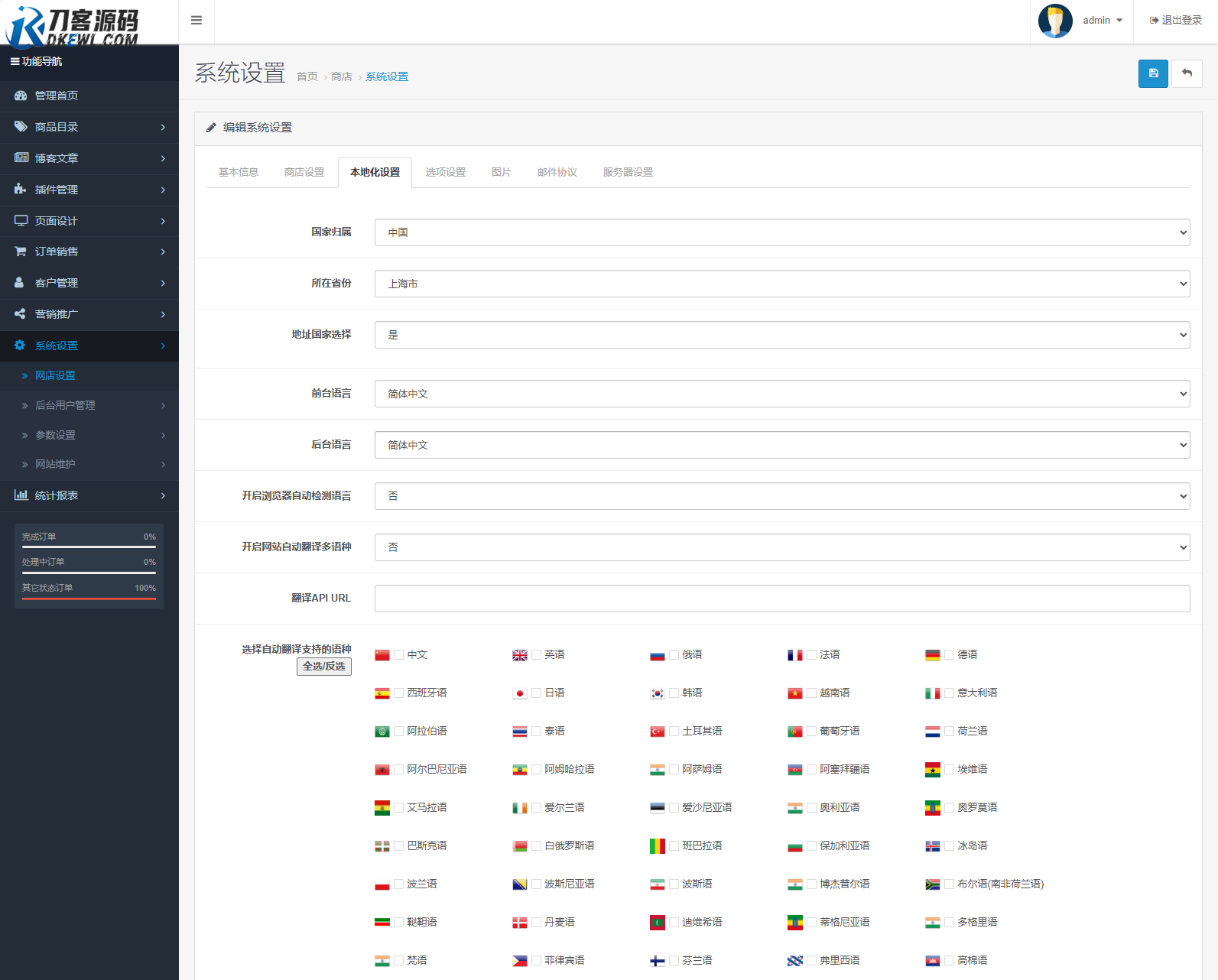 最新多语言跨境商城系统源码 跨境电商系统 全开源-浩旭的资源站